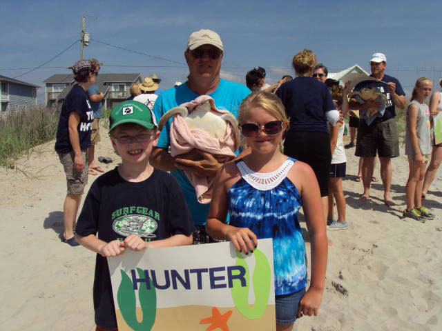 Sea Turtle Release at Topsail Beach