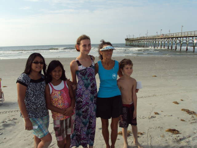 This is a photo of the Children from the Calabash Presbyterian 
Church.  They held a free car wash and received donations of $75 and donated 
it all to our Sea Turtle Program.